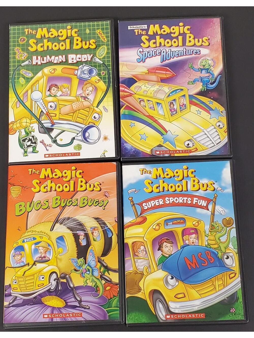 The Magic School Bus DVD Set - Human Body, Space Adventures, Bugs Bugs Bugs+ VG